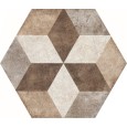 HERITAGE DECORO EXAGONA TEXT.4 34,5X40 0HET4EX Ceramica Fioranese