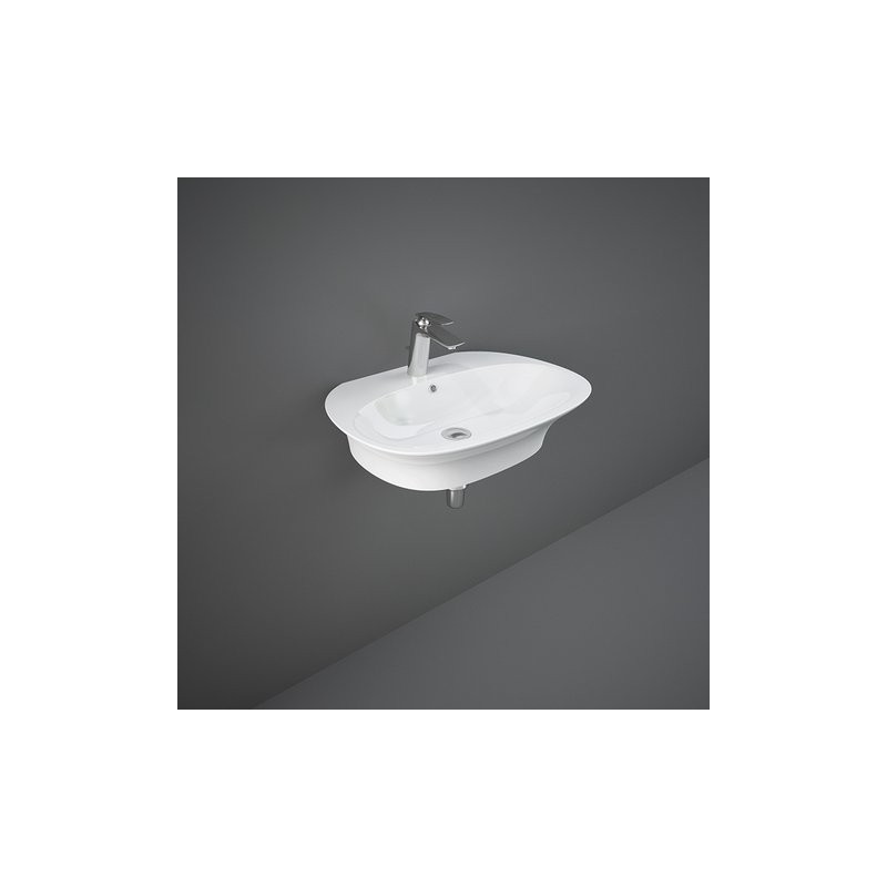 Lavabo Sospeso Ovale SENSATION   Bianco Alpino PROTEK Rak Ceramics RAK CERAMICS - 1