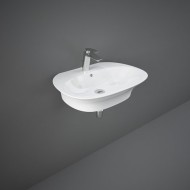 Lavabo ovale suspendu  Sensation     Blanc Alpino PROTEK Rak Ceramics RAK CERAMICS - 1