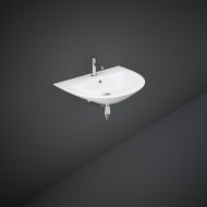 Oval wall-mounted washbasin Sensation  MORWB6501AWHA White Alpino Rak Ceramics RAK CERAMICS - 1