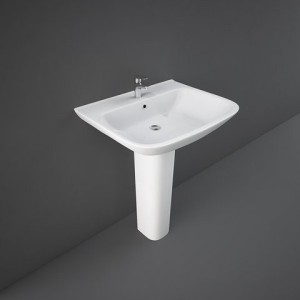 Ovales Wandwaschbecken Sensation  MORWB5001AWHA Weiss Alpino Rak Ceramics