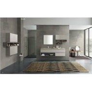 LIME 1.0 Bathroom Cabinet Composition 104 Cemento Tortora AZZURRA