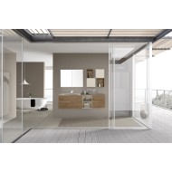 LIME 1.0  Mobile Bagno Composizione 104 Cemento Tortora  AZZURRA