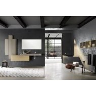 LIME 1.0  Mobile Bagno Composizione 110 Nodato Spaccato Biondo  AZZURRA