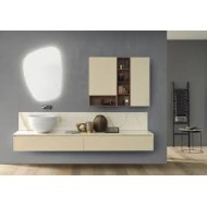 LIME 2.0  Composizione 202 Laccato Cappuccino Lucido  Mobile Bagno AZZURRA AZZURRA GROUP - 1