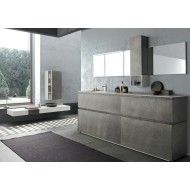 LIME 2.0  Armoire de Toilette  Composition 209 Laccato Metal Titanio  AZZURRA 