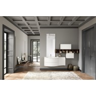 LIME 1.0 Bathroom Cabinet Composition 209 Laccato Metal Titanio  AZZURRA