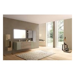 LIME 2.0  Armoire de Toilette  Composition 214 Rovere Dogato Grigio + Laccato Verde polvere Opaco  AZZURRA 