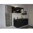 LIME 2.0  Composizione 214 Rovere Dogato Grigio + Laccato Verde polvere Opaco  Mobile Bagno AZZURRA