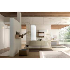 LIME 2.0 Bathroom Cabinet Composition 220 Nuance Grigio Chiaro Opaco  AZZURRA