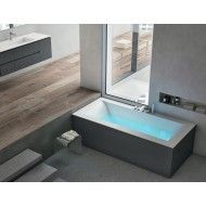 Rio 600 Bain  Bords symétriques  180x80h44cm Hafro - Geromin