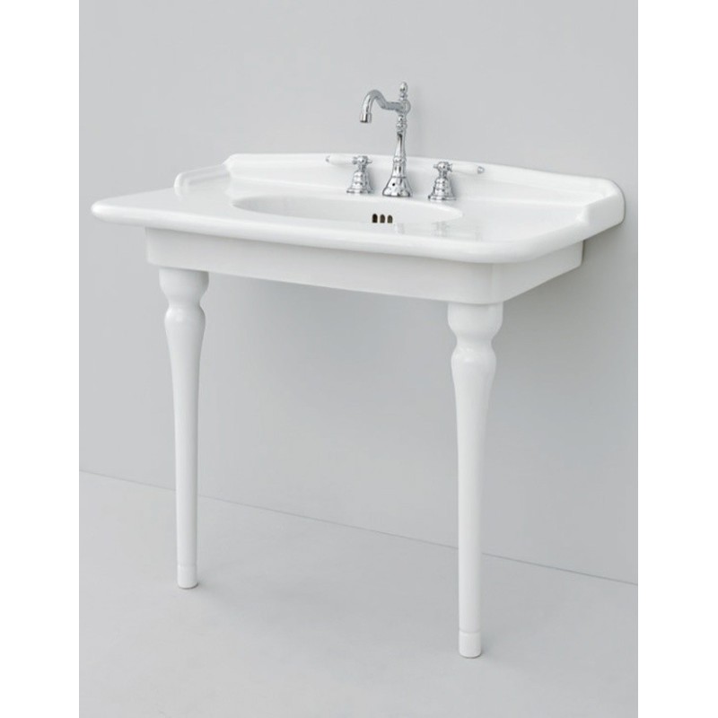 ARTCERAM HERMITAGE CONSOLLE 112 1 HOLE WITH ARRANGEMENT FOR 3 HOLES HEL004 ARTCERAM - 1