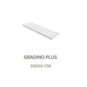NEXTONE STEP PLUS NEXT WHITE LAPPED  35X120 - Lea Ceramiche LGDNX80 LEA CERAMICHE - 1