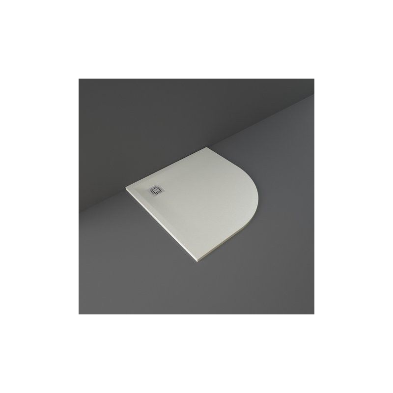 FEELING SHOWER TRAY IN RAKSOLID 100X100X3 cm  GREIGE   Rak Ceramics