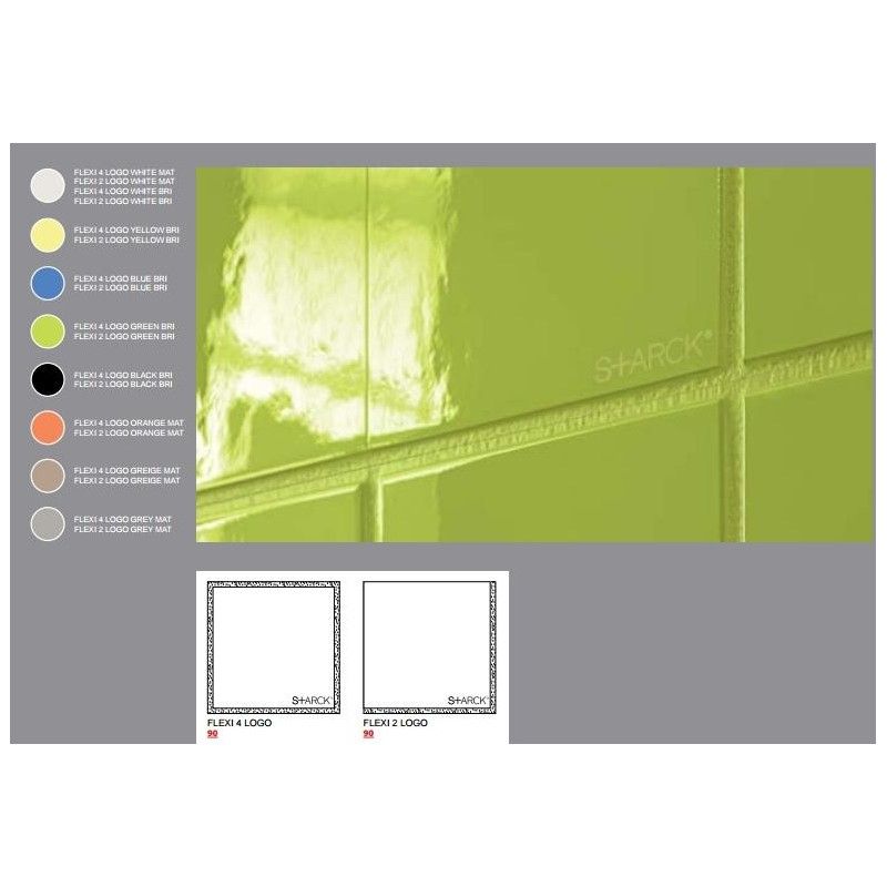 FLEXIBLE ARCHITECTURE FLEXI 4 LOGO WHITE BRI 30X30 cm  - Ceramica Sant'Agostino CSAF4WBL00 CERAMICA SANT'AGOSTINO - 1