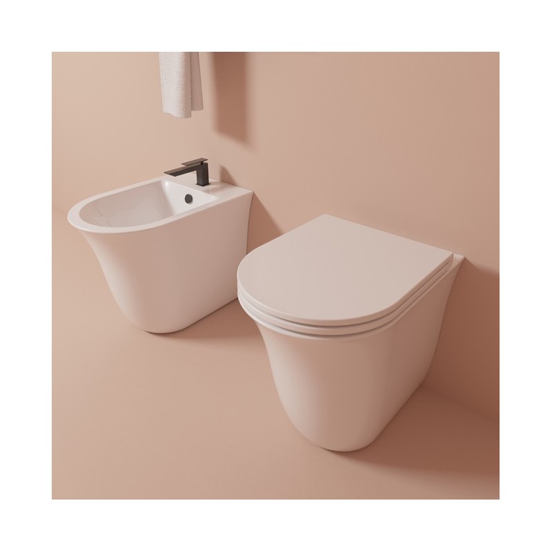 GSG FLUT  Single-hole freestanding bidet (without hole, three holes on request)  GLOSSY WHITE 36x52,5  