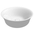 GSG FLUT  Washbasin Round cm 42 thin edge  GLOSSY WHITE  
