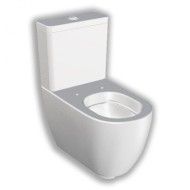 FUSION RIMLESS WC MONOBLOCCO filo muro scarico universale 36x66,5 HATRIA