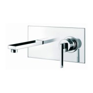 TATTOO MYAMIX Miscelatore Lavabo Incasso con piastra e bocca 220 mm Cromo  Bongio 46539TT2202ONE DOLLAR BONGIO RUBINETTERIE  - 1