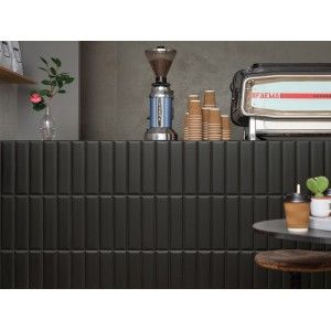 REGOLI 1741 NERO WIDE 7,5x30  - MARCA CORONA F704 CERAMICHE MARCA CORONA  - 1