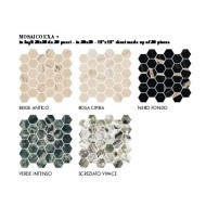 SOUND OF MARBLES SCREZIATO VIVACE MOSAICO EXA - FIORANESE CERAMICHE M49MS1L FIORANESE CERAMICHE - 1