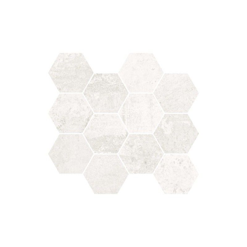 METALLIC WHITE NATURALE MOSAICO HEX 30X28 - APARICI APARICI CERAMICA - 1