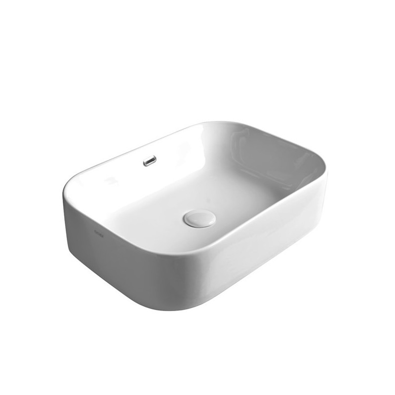 GSG LIKE  Lavabo Easy Rettangolare bordo fino, cm 60 60x42 con troppopieno  