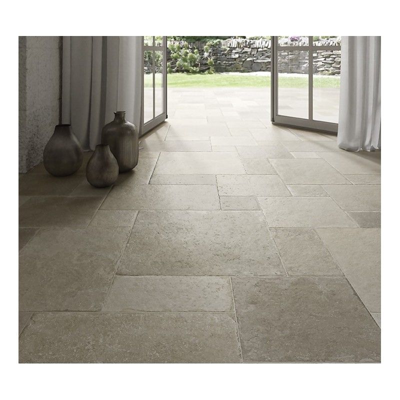 Effetto Pietra di Ostuni STEP Straight Edge Grigio Grip 33x60 - CERDOMUS 82757 CERDOMUS - 1