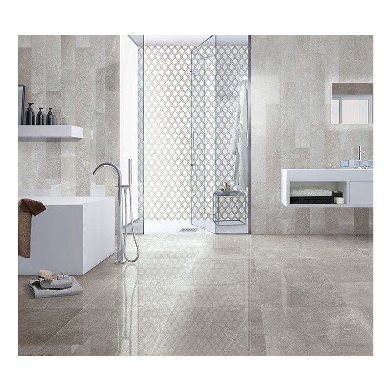 Mexicana STEP Straight Edge Silver Naturale 33x120 - CERDOMUS 66182 CERDOMUS - 1