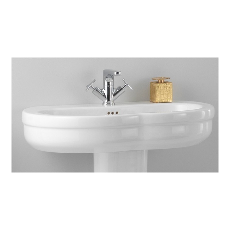 GSG TIME COUNTERTOP,WALL-HUNG OR ON PEDESTAL WASHBASIN one hole CM 75 (NO HOLE or three holes on request) FIXING KIT INCLUDED GS