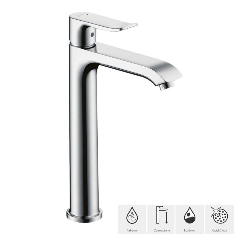 Metris Einhebel-Waschtischmischer 260 fuer Waschschuesseln ohne Ablaufgarnitur Cromo AX METRIS  31184000 HANSGROHE - 1