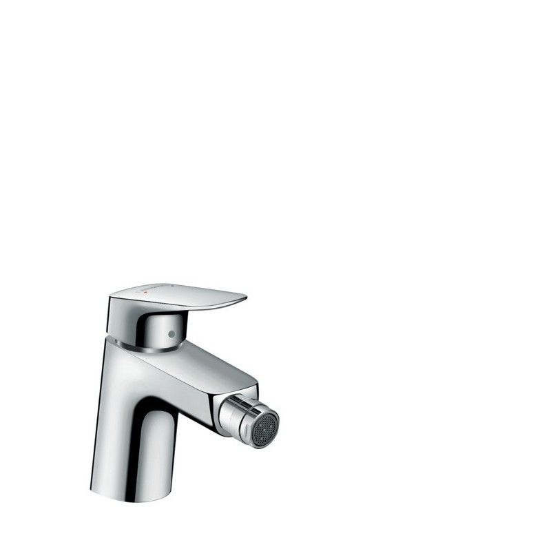 Logis Einhebel-Bidetmischer 70 mit Zugstangen-Ablaufgarnitur AX LOGIS 71204000 HANSGROHE - 1