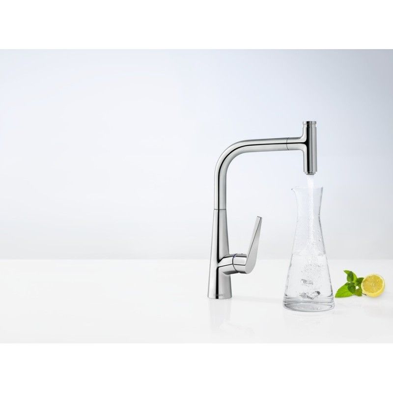 Talis Select S Single lever kitchen mixer 220 with pull-out spout AX TALIS SELECT 72822000 HANSGROHE - 1
