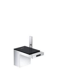 AXOR MyEdition Mitigeur bidet avec bondavec bonde Push-Open chrome/verre noir AX 47210600 HANSGROHE - 1