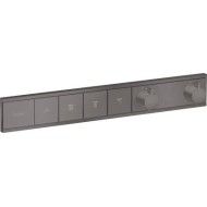 RainSelect - Module thermostatique pour solution encastree pour 4 fonctions- noir chrome brosse AX 15382340 HANSGROHE - 1