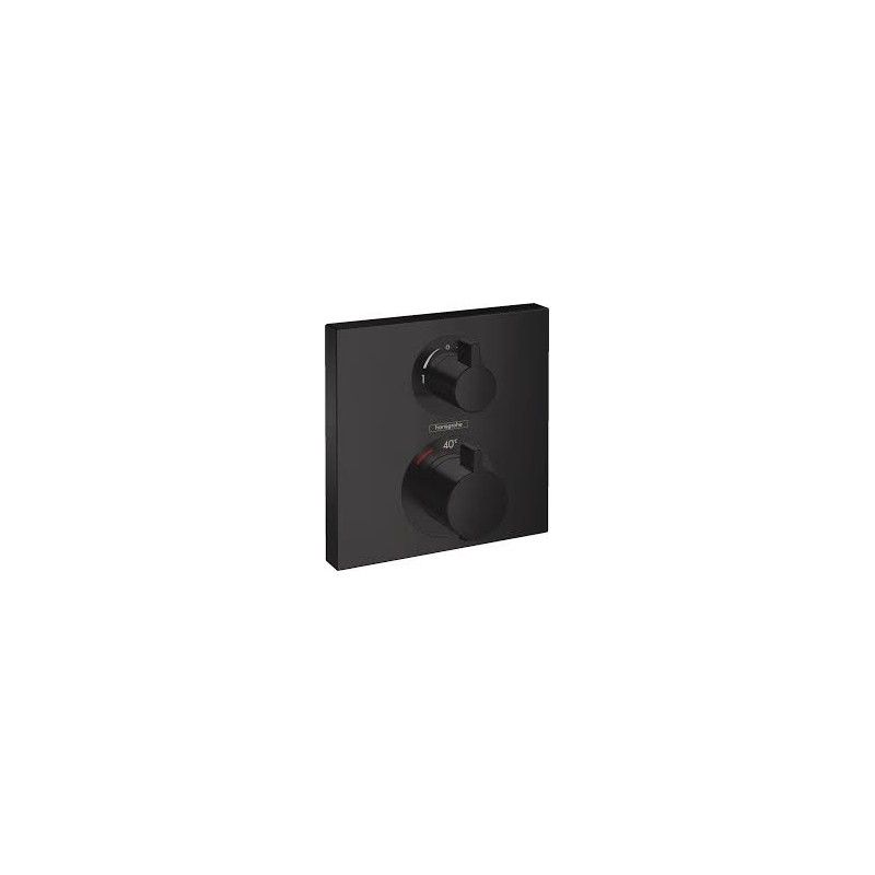 Ecostat Square - Thermostatique pour solution encastree pour 2 fonctions- noir matt AX 15714670 HANSGROHE - 1