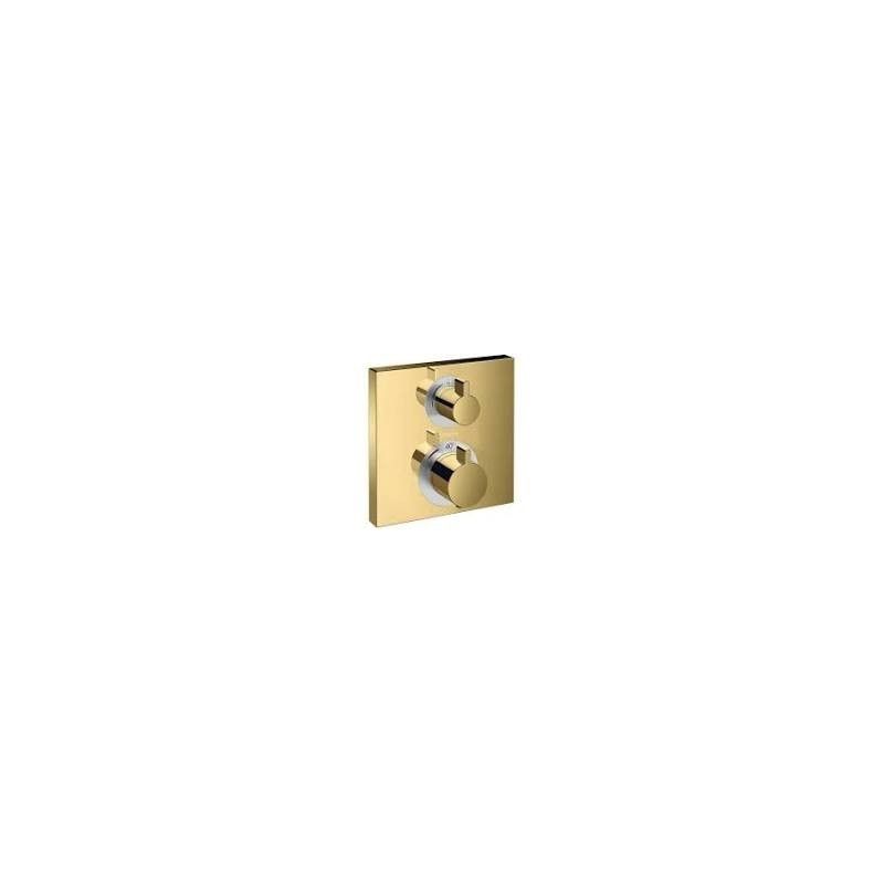 Ecostat Square - Thermostatmischer Unterputz fuer 2 Verbraucher - Polished Gold Optic AX 15714990 HANSGROHE - 1