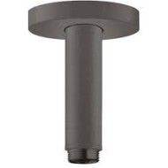 fixation au plafond S 10 cm - noir chrome brosse HG 27393340 HANSGROHE - 1
