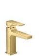 Metropol - Single lever basin mixer 110 with lever handle with push-open waste - polished gold-optic HANSGROHE  32507990 HANSGRO