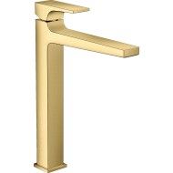 Metropol - Miscelatore monocomando lavabo 260 da catino con maniglia a leva e push-open - oro lucido HANSGROHE  32512990 HANSGRO