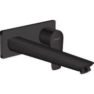 Talis E - Mitigeur de lavabo pour solution encastree sur le mur avec Bec deverseur 22.5 cm - noir matt HG 71734670 HANSGROHE - 1