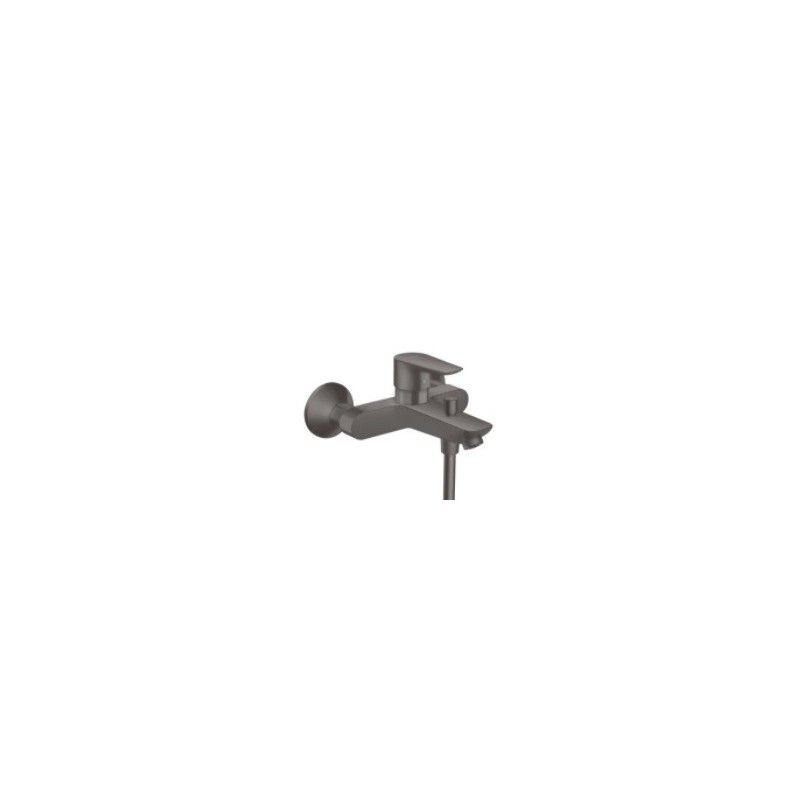 Talis E - Single lever manual bath mixer for exposed installation - Brushed Black Chrome HG 71740340 HANSGROHE - 1