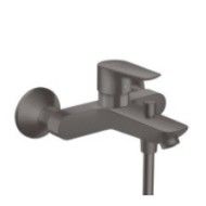 Talis E - Single lever manual bath mixer for exposed installation - Brushed Black Chrome HG 71740340 HANSGROHE - 1