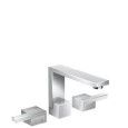 Melangeur de lavabo 3 trous  130 avec push-open - coupe de diamant  HG 46051000 HANSGROHE - 1
