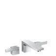 Melangeur de lavabo 3 trous  encastre au mur avec bec 190 mm - coupe de diamant  HG 46061000 HANSGROHE - 1