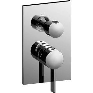 Rock Built-in shower mixer (2 uscite) con cartuccia deviatore (1 outlets  + 1 posizione combinata) Paffoni RO 018CR RUBINETTERIA