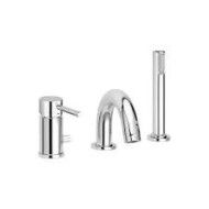 Light Deck mounted Mixer with increased flow rate Cromo -  Paffoni LIG 047CR RUBINETTERIA PAFFONI - 1