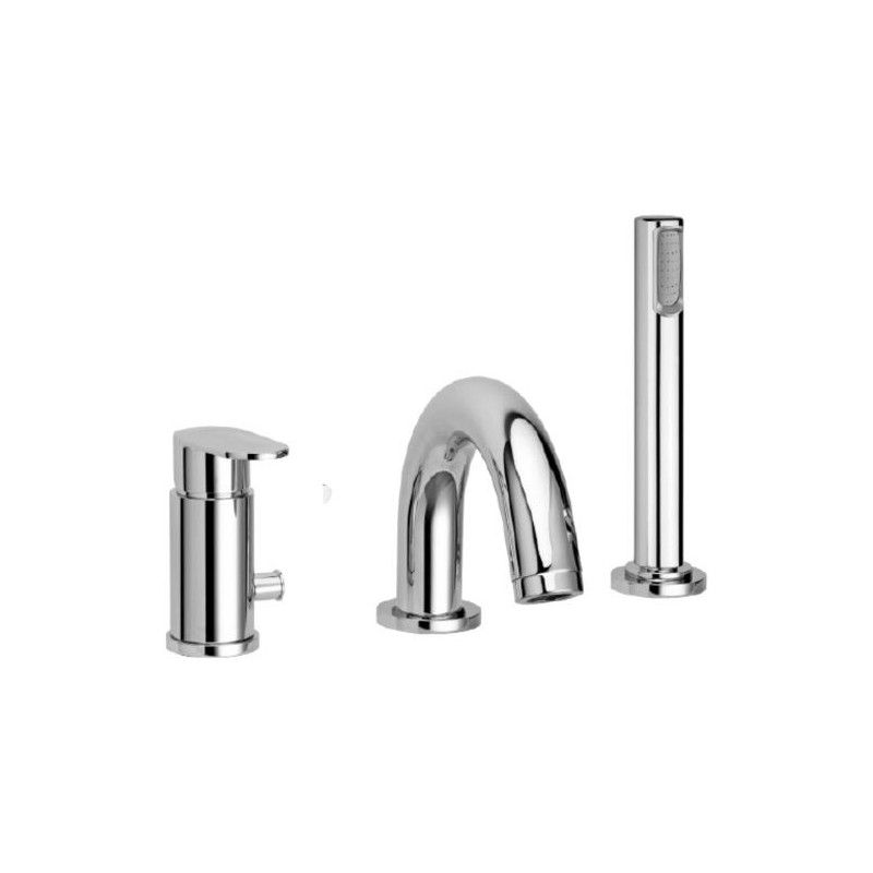 Candy miscelatore bordo vasca con deviatore  Cromo -  Paffoni CA 040CR RUBINETTERIA PAFFONI - 1