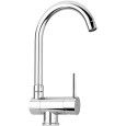 Stick miscelatore lavello monoforo con canna orientabile  Cromo -  Paffoni SK 189CR RUBINETTERIA PAFFONI - 1