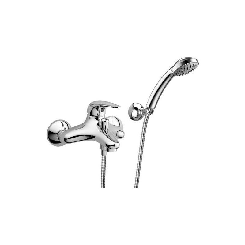 Duemila Bath Shower Mixer with diverter Cromo -  Paffoni DU 023CR RUBINETTERIA PAFFONI - 1